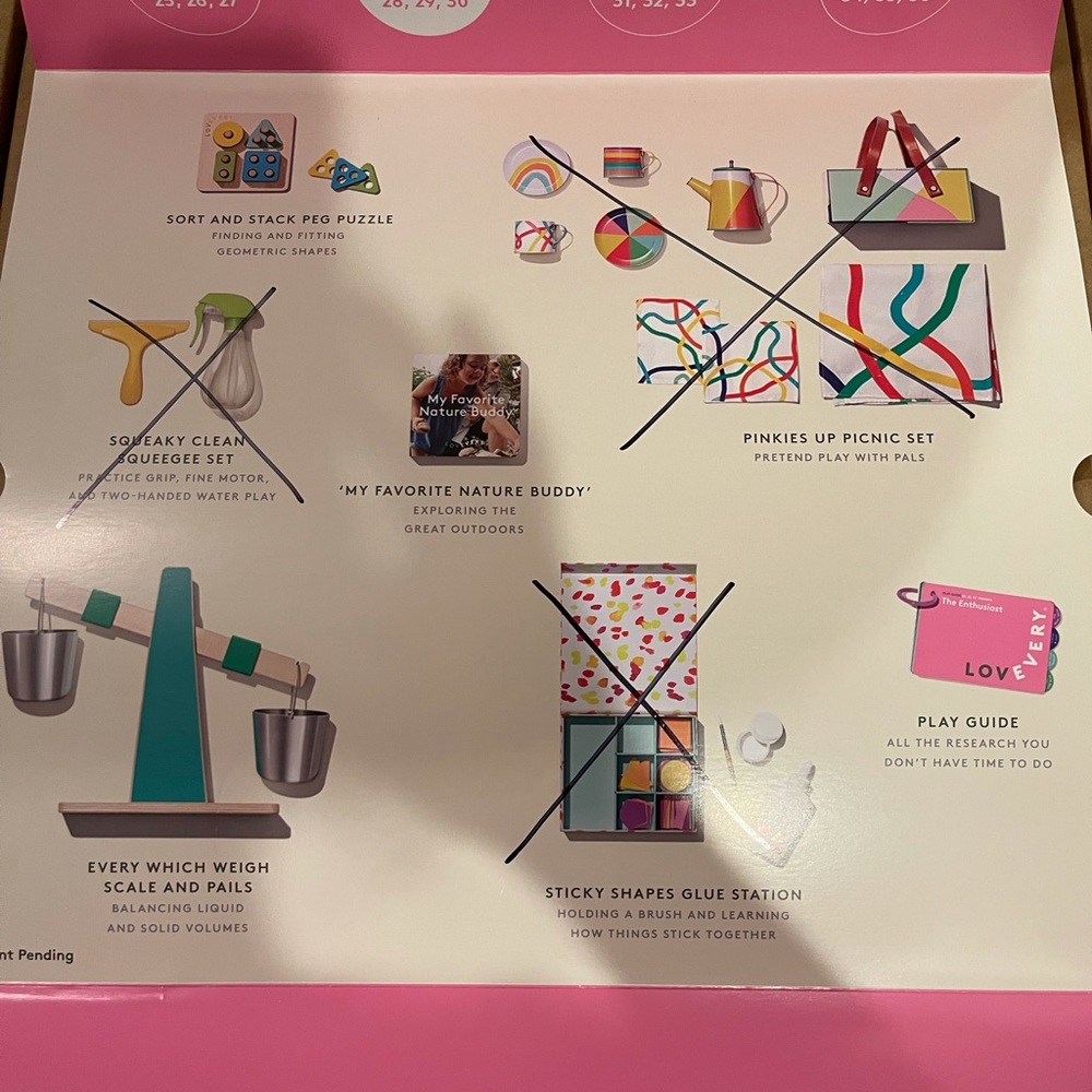 Lovevery play kit The Enthusiast months 28,29,30